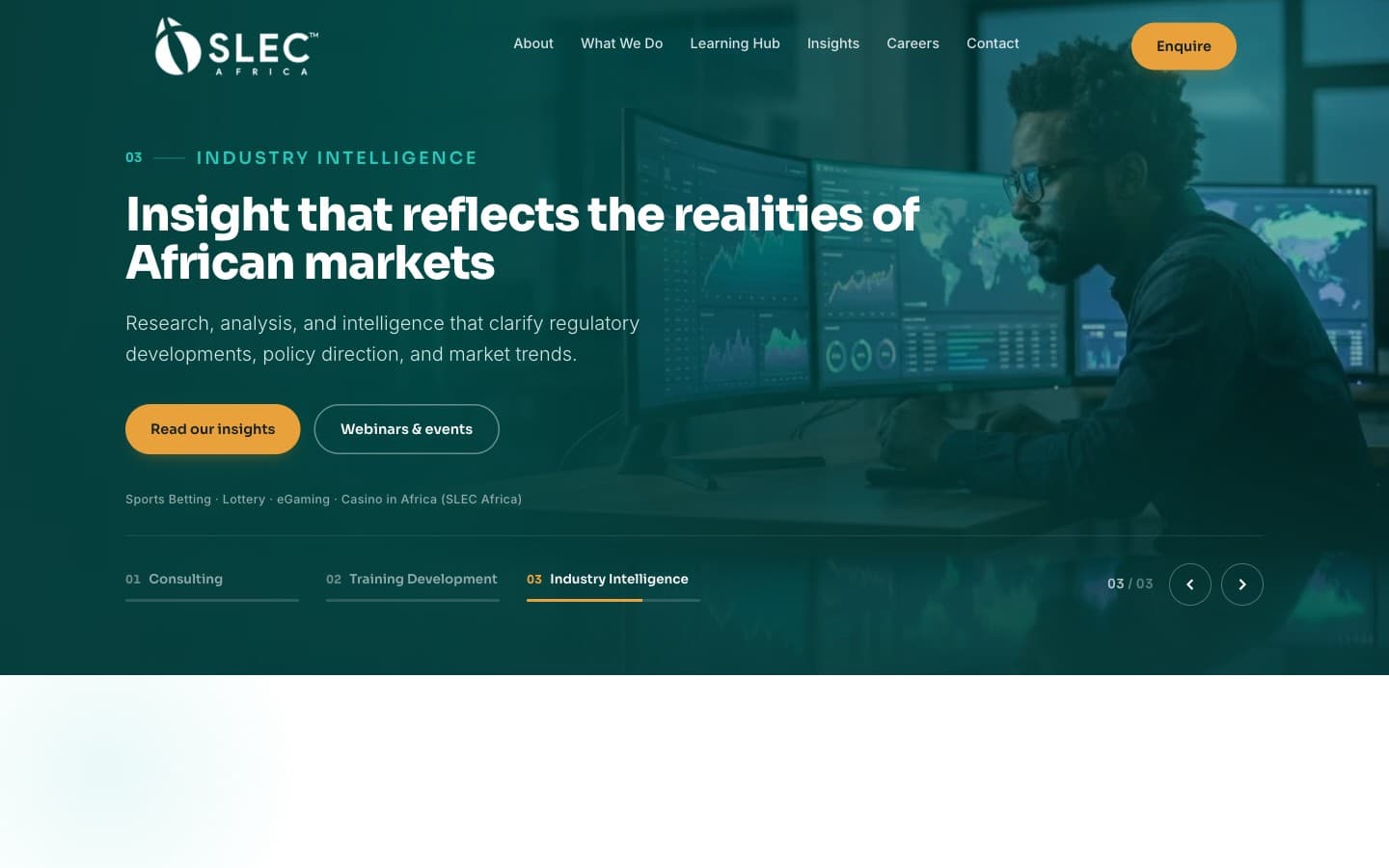 Homepage of slecafrica.com — SLEC Africa